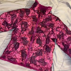 A two-sided north face jacket